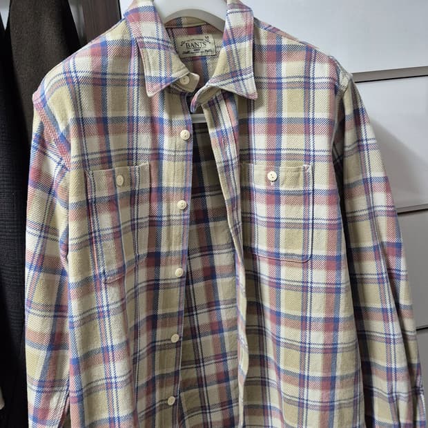 반츠(BANTS) 플란넬 체크 코튼 워크 셔츠