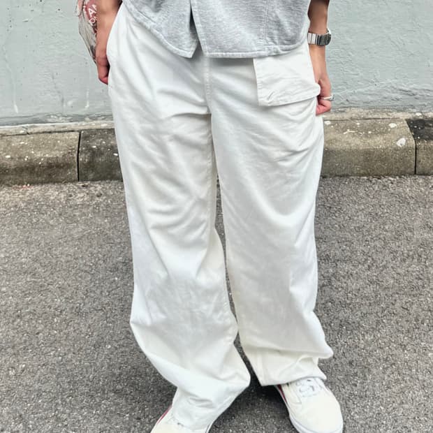 Japanese vtg white pants