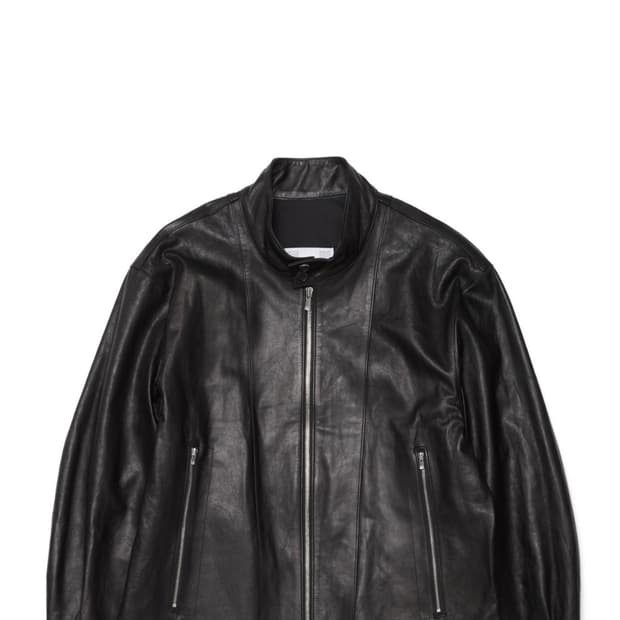 [4] 해칭룸 레더자켓 램스킨 블랙