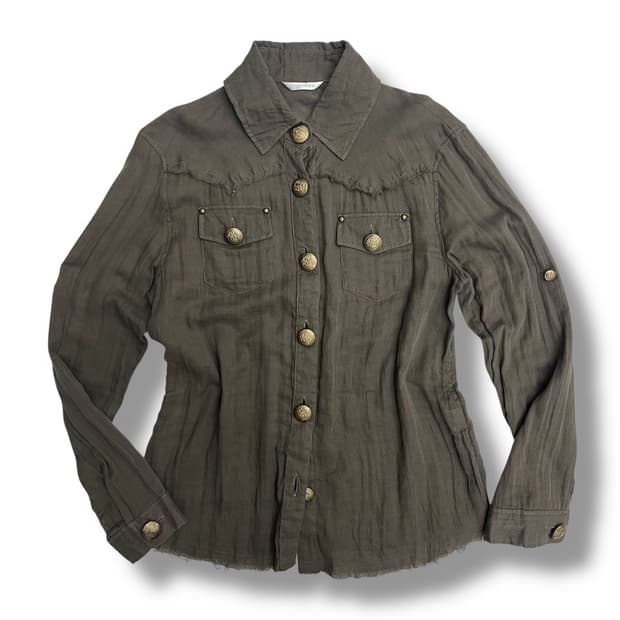 bronze button shirt 