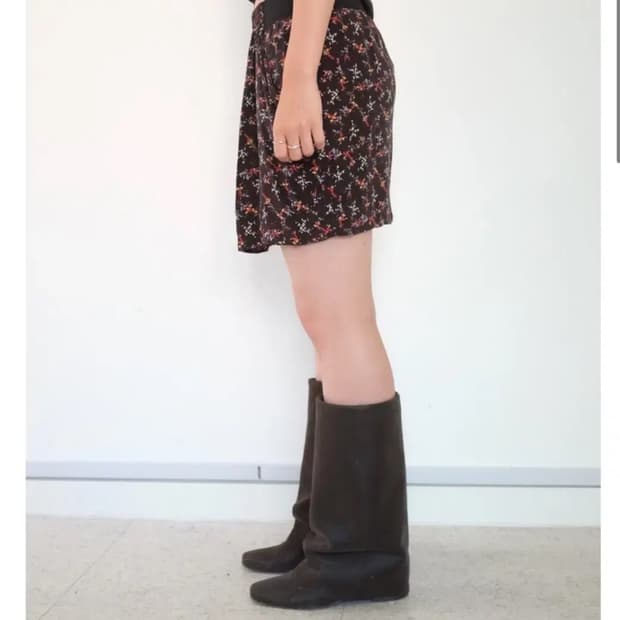 마츠리 VANESSA BRUNO flower pattern skirt