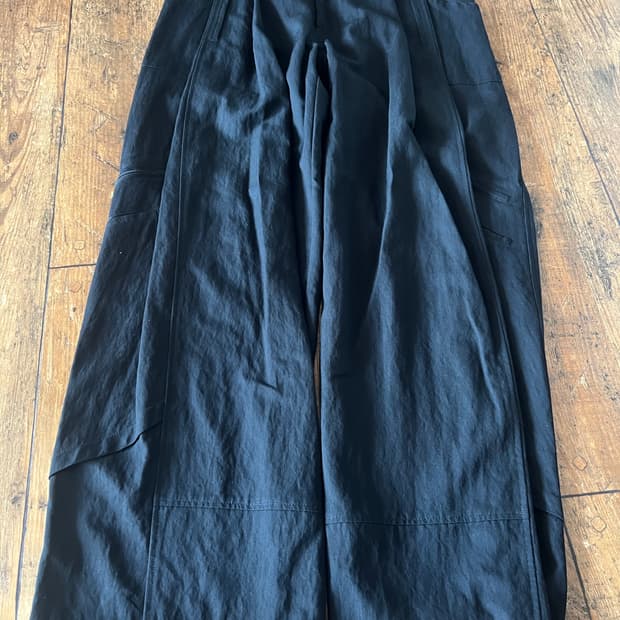 비긴202 나이코마 투턱 팬츠 블랙 3