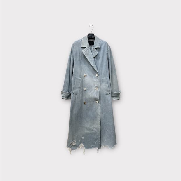 알렉산더왕 디스트로이드 데님 롱코트 여성 XS-S