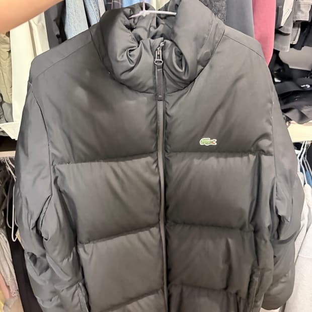 [95-100] 라코스테 남성 패딩 블랙