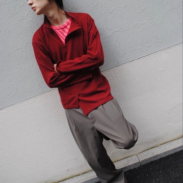 yohji yamamoto pour homme 비대칭 니트