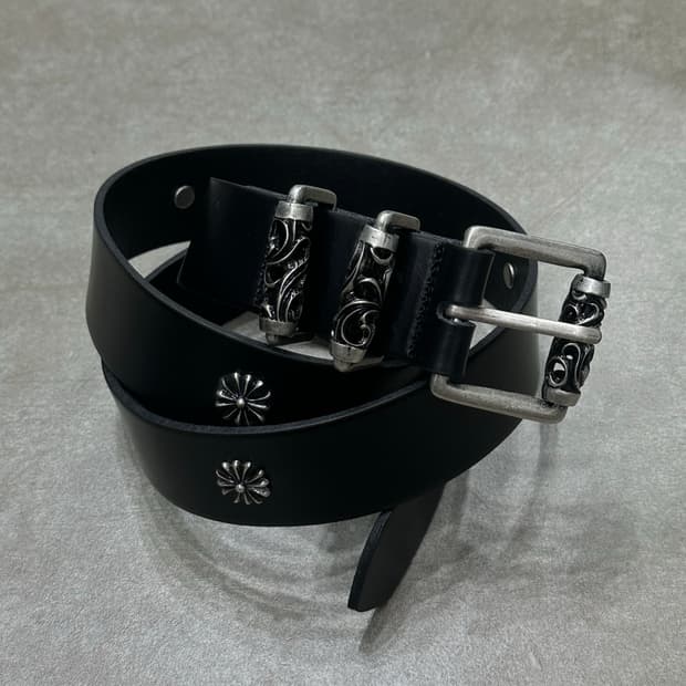 Ch stud belt - 크롬 스터드 벨트