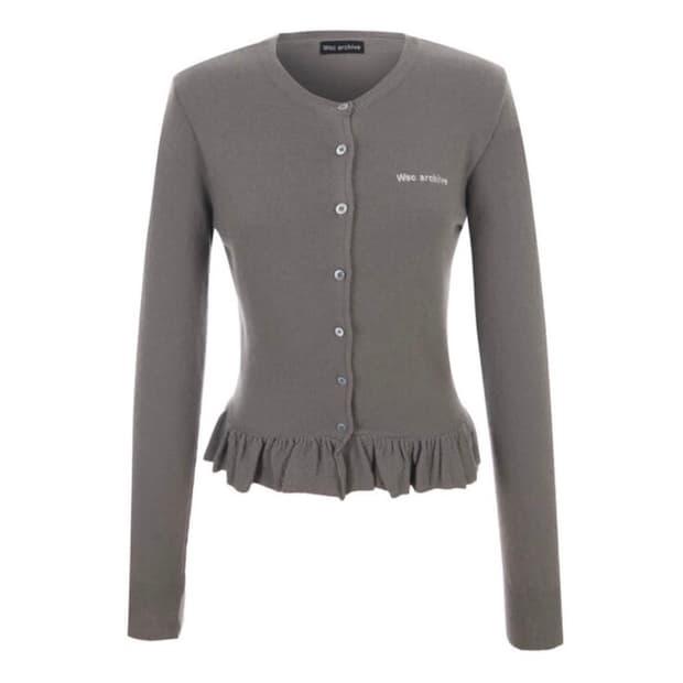 wsc 아카이브 Frilling knit cardigan 003