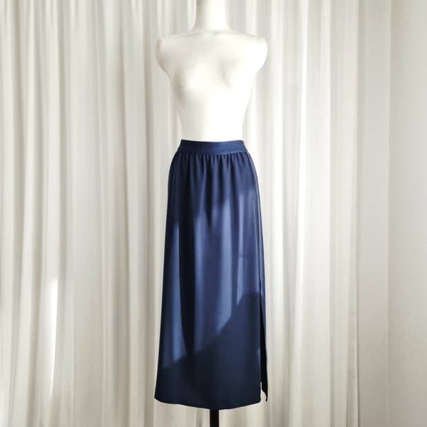 랑방컬렉션 양사이드 슬릿 트임 밴딩스커트 치마 (25인치 추천/실측참고)