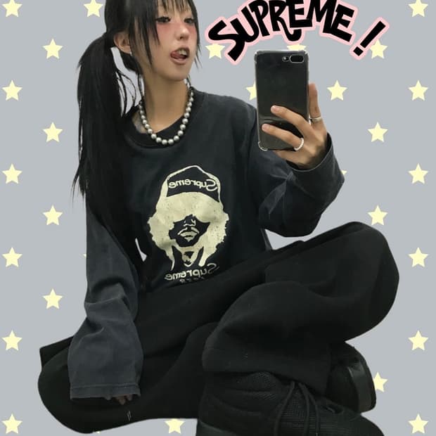 Supreme Logo Long Sleeves