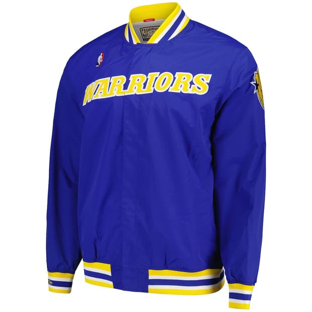 [L]미첼앤네스 골든스테이트 워리어스 어센틱 웜업 자켓