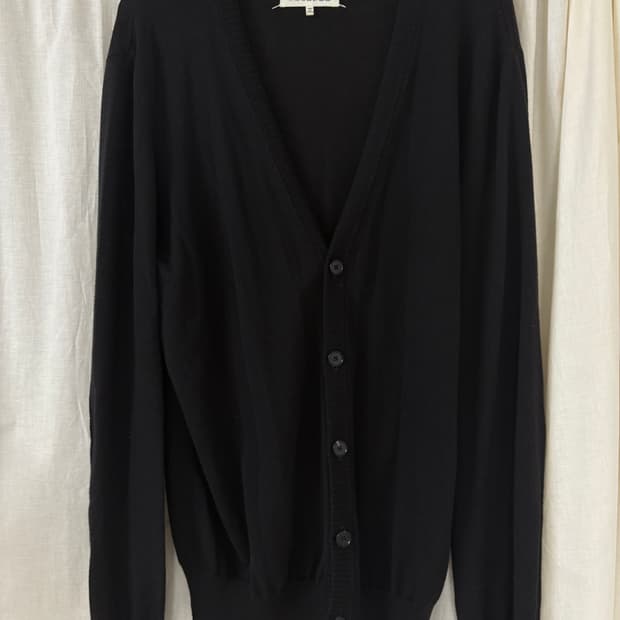 [XL] 메종 마르지엘라 엘보 레더 패치 가디건