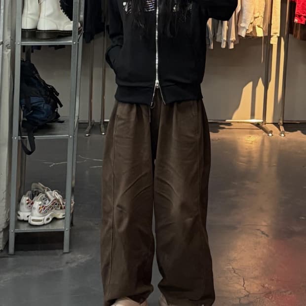 빈티지 y2k 스타큐빅 투웨이 퍼 후드집업 A3139