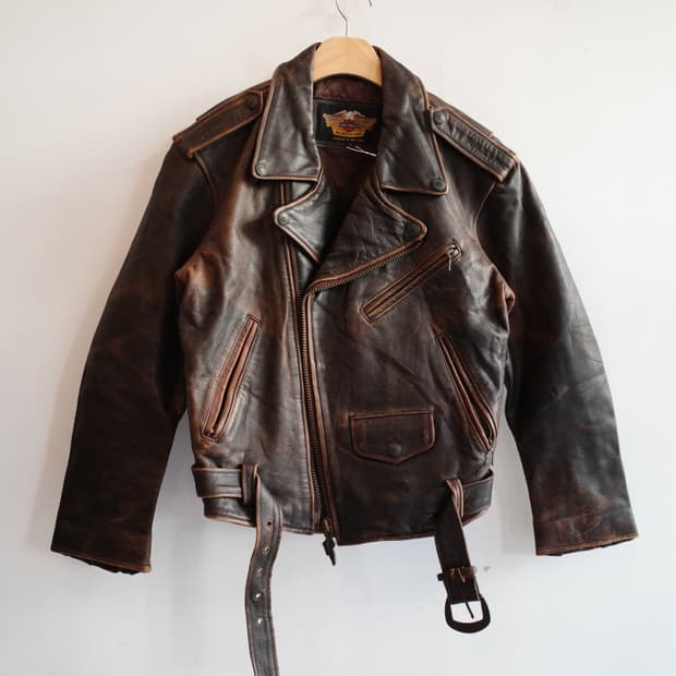 Harley Davidson 소가죽 라이더 자켓