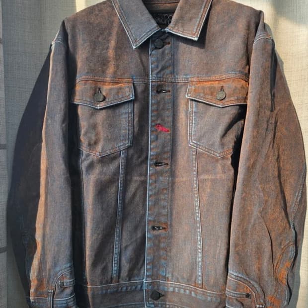 (새상품/택O) Rust Velvet Denim 데님자켓