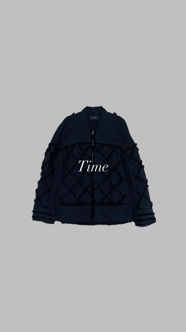 Time Ruffle Zip Jacket