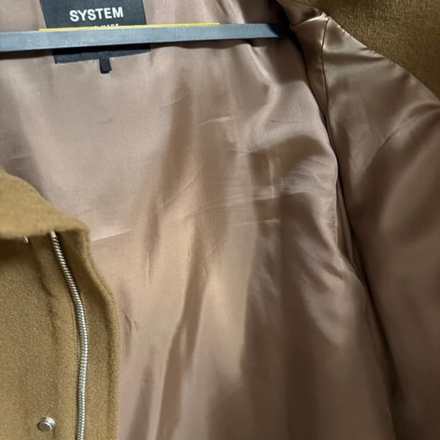 시스템 캐시미어 블렌드 핸드메이드 점퍼