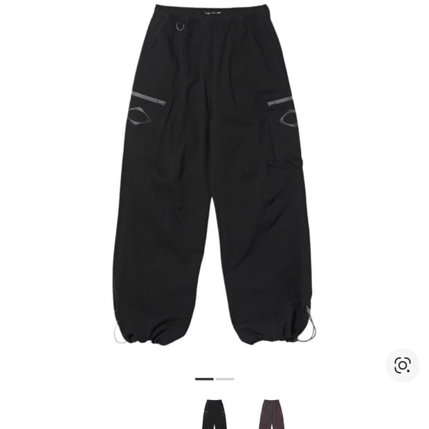 (W) 미스치프 드로우스트링 팬츠 블랙
