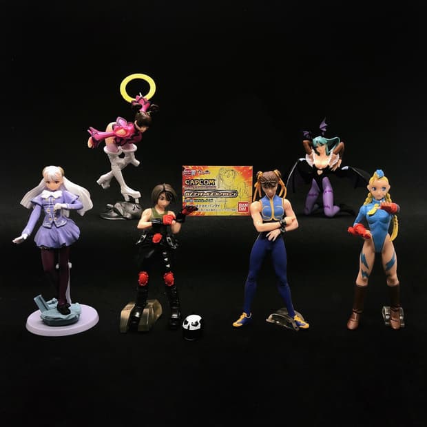 미개봉) 고전피규어-캡콤걸즈 춘리 잉그리드 모리건 카자마