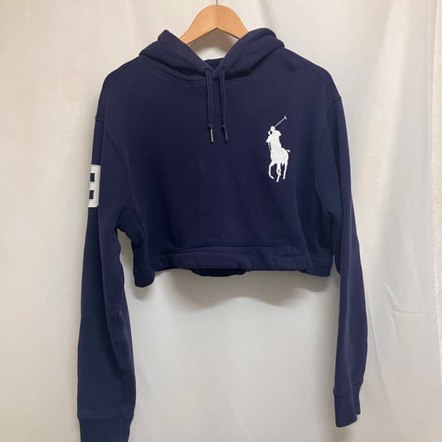 폴로 랄프로렌 빅포니 크롭 후드티