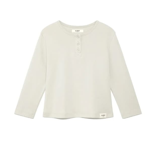 [XS] 글로니 3/4 버튼 플라이 티 마시멜로우