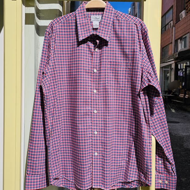 L.L.Bean 레드 체크 셔츠