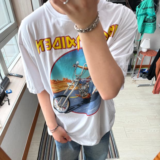 rock yeah 아이언메이든 반팔 티셔츠