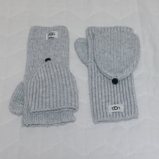 Ugg 어그 코지 니트 플립 미튼 그레이 헤더