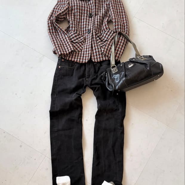 파르미카 트위드 자켓