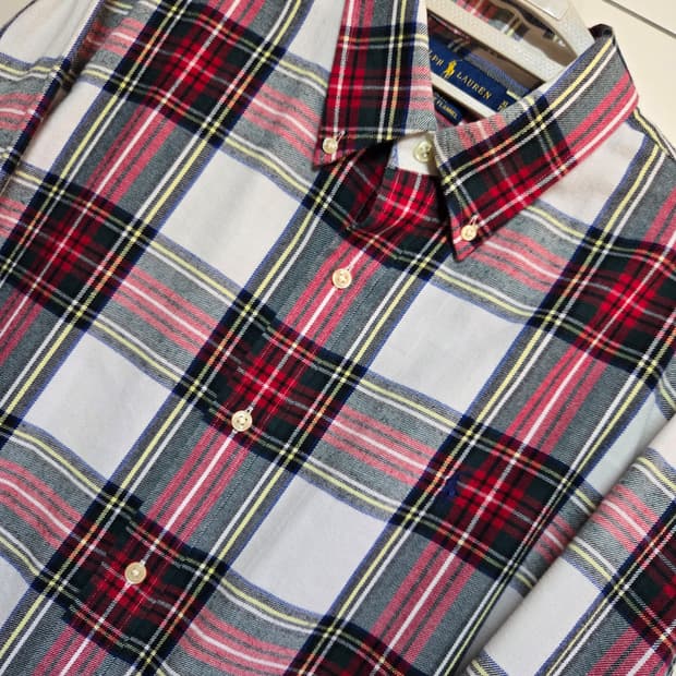 폴로 랄프로렌 정품 남성 체크 셔츠(가을,겨울 )