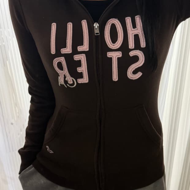 대장템 희귀매물 홀리스터 브라운 핑크 후드집업