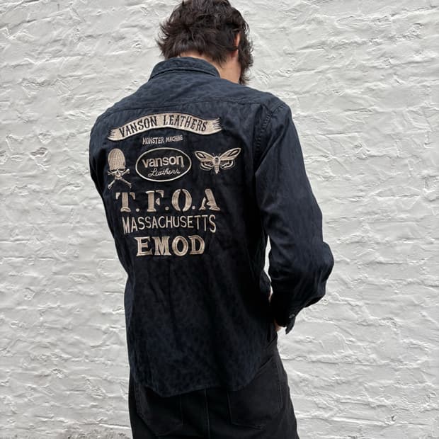Vanson Leathers X TFOA leopard shirts