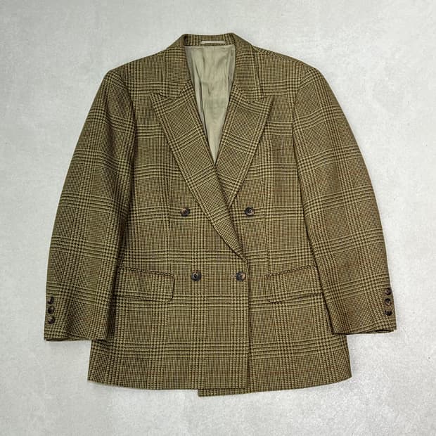 제이프레스 체크 울 블레이저 s09131