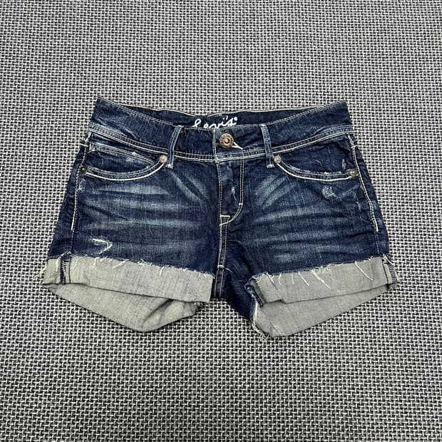 리바이스 워싱 데님 숏팬츠 