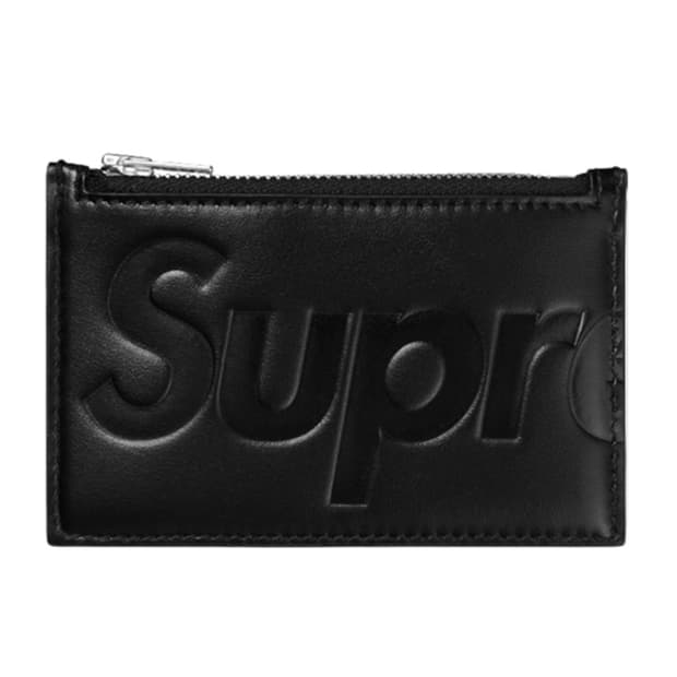 슈프림 레더 집 카드 홀더