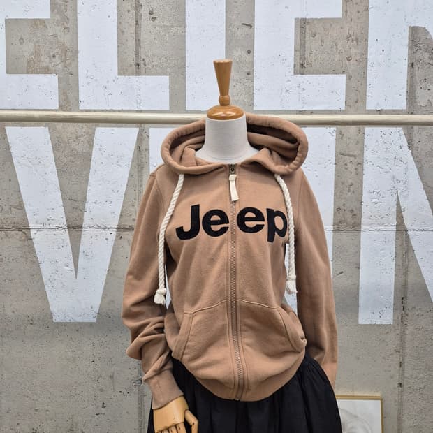 Jeep 지프 후드 집업 브라운(MT0