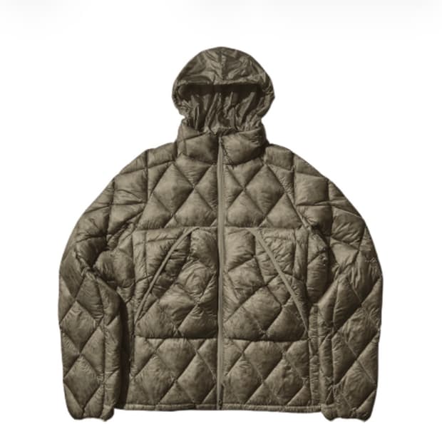 로아 누나 800 필 파워 후드 다운 자켓 세이지 그린