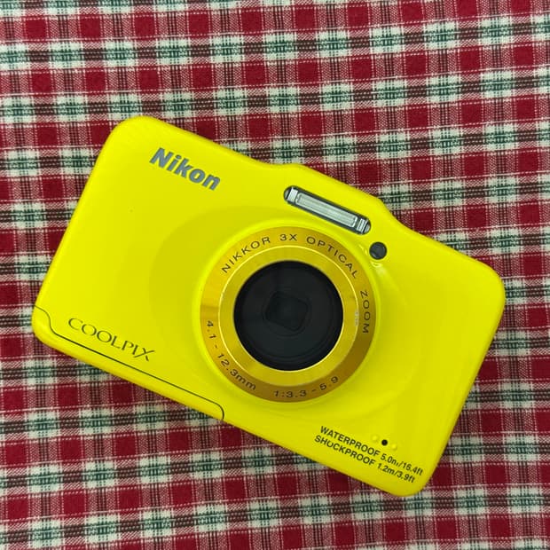 방수카메라) 니콘 쿨픽스 S31 노랑 💛