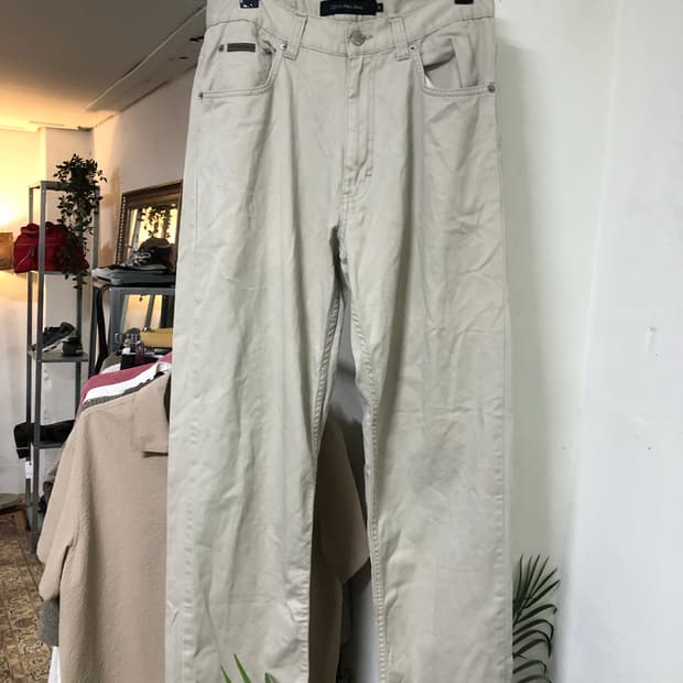 Calvin klein jeans 베이지 클래식 팬츠