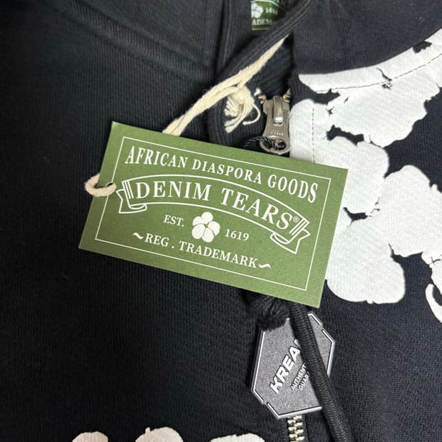 데님티어스 후드집업 블랙 L