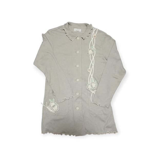 Anlico 코튼 자수 가디건