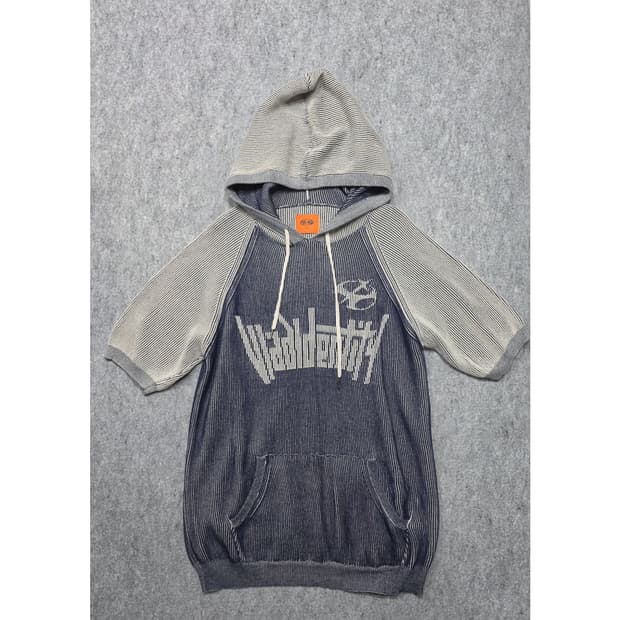 디미트리 블랙 VLAD 아이덴티티 투톤 후드 반팔티 3사이즈