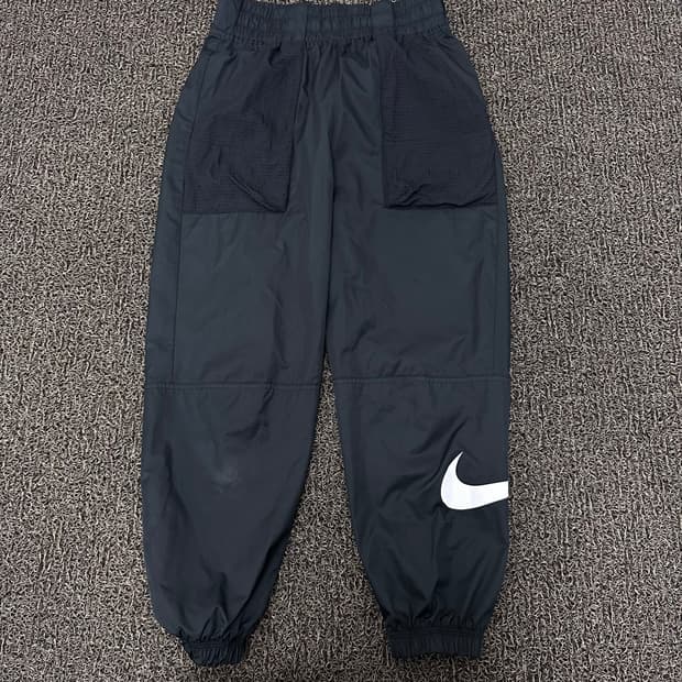 NIKE 나이키 여성 스우시 나일론 바그락 조거팬츠 블랙 M