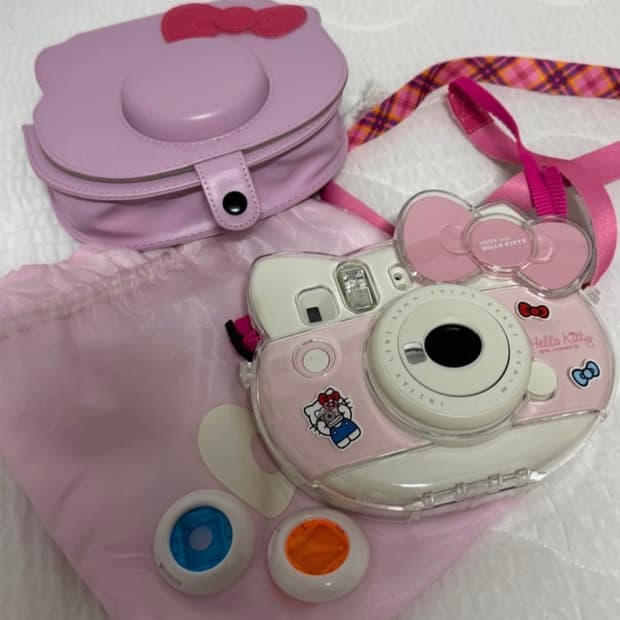 고전 키티 폴라로이드 인스탁스 카메라