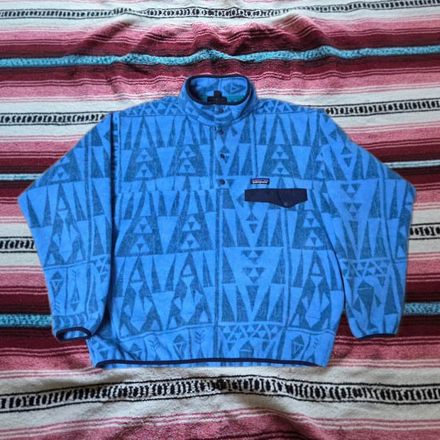 (XL)파타고니아 블루 아즈텍패턴 신칠라