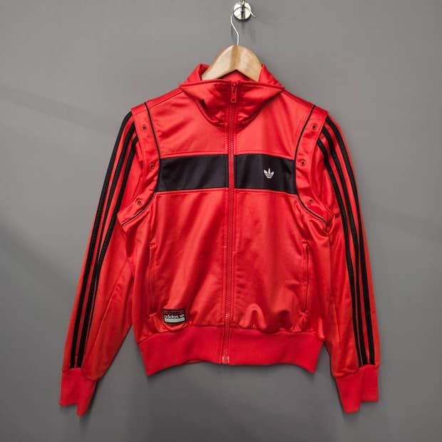 아디다스 파이어버드 레이싱 트랙탑 저지 레드