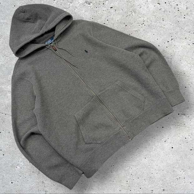 [2XL] 폴로 랄프로렌 그린 포니 딥그레이 후드집업 B785