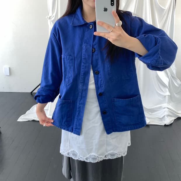 Blue work jacket 