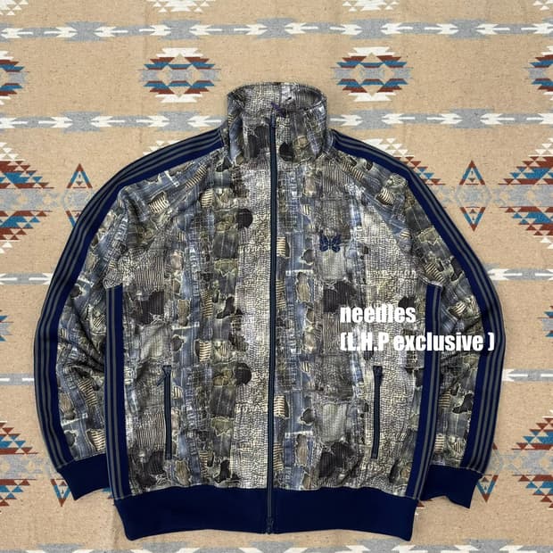 [L] 니들스 L.H.P 별주 보로 프린팅 트랙 자켓 