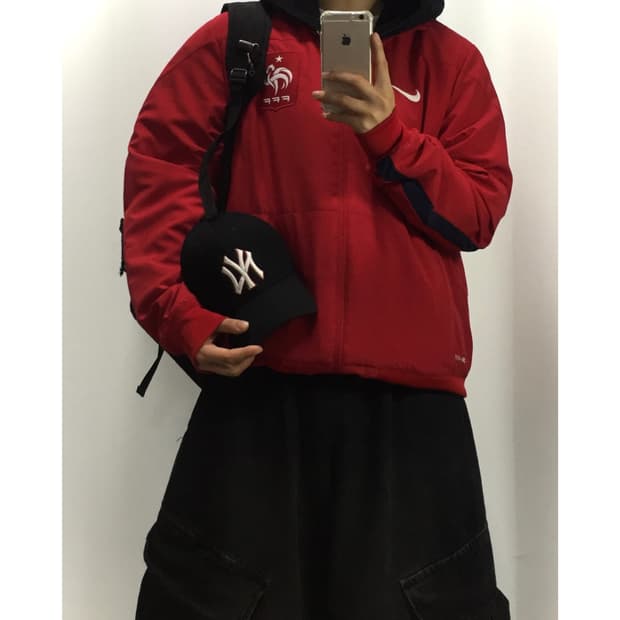 Nike 나이키 프랑스 FFF 국대 우븐 바람막이