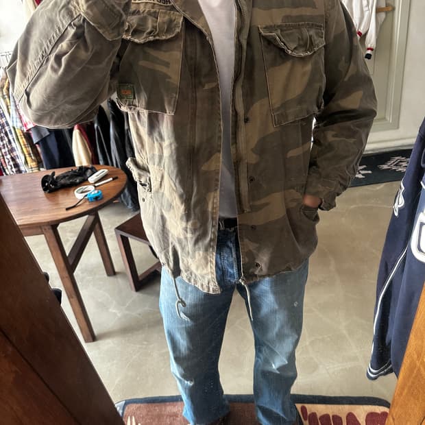 홀리스터 hco AIRBORNE 커스텀 카모 필드자켓